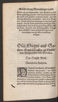 Olai Magni ... von Bergwercken und Metallen. Das sechst Buch.