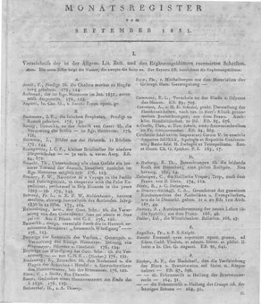 Monatsregister November