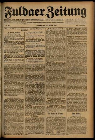 Ausgabe vom Freitag, den 16. März 1917.