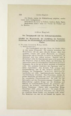 Achtes Kapitel. Die Übergangszeit und das Reformationszeitalter