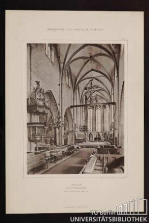 Berlin Klosterkirche Innere Ansicht gegen Osten hin