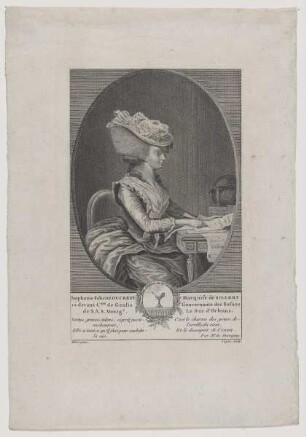 Bildnis der Stephanie Félicité Sillery et de Genlis