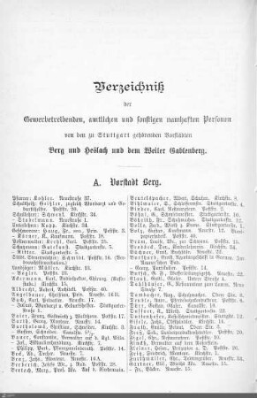 Vorstädte