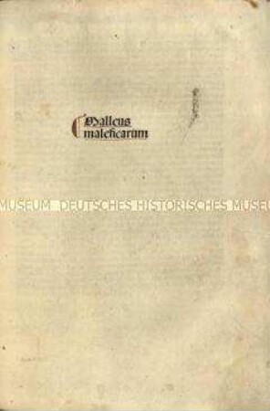 Lateinische Ausgabe des Hexenhammer von Heinrich Kramer und Jakob Sprenger