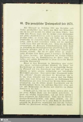 III. Die preußische Polenpolitik seit 1871