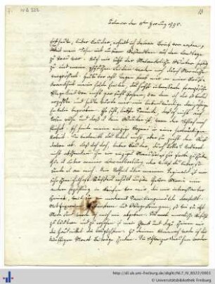 Nachlass J. G. Jacobi (NL 7/IV B 322) : Briefwechsel Pfeffel - Jacobi