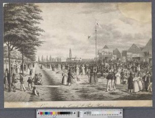 Vergnügungen in der Vorstadt St. Pauli (Hamburgerberg) (Ansichten von Hamburg und der Umgegend ; III,36) (Hamburg's Vergangenheit in bildlichen Darstellungen ; III,36)