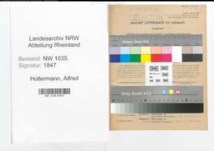 Entnazifizierung Alfred Holtermann , geb. 30.05.1906 (Steiger)