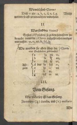 III. Vom Gesang.