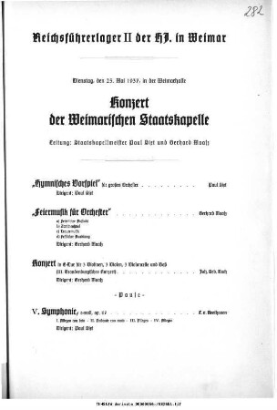 Reichsführerlager II der HJ. in Weimar [...] Konzert
