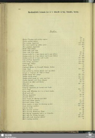 Index / Inhalts-Verzeichniss