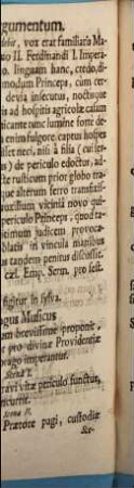 Divina Providentia in Maximiliano spectata et Exhibita a Poetis : [Periocha]