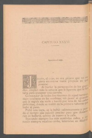 Capítulo XXXVI. - Aparece el cojo.