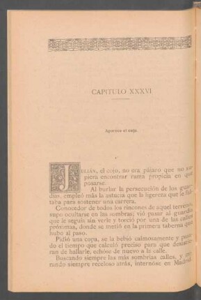 Capítulo XXXVI. - Aparece el cojo.