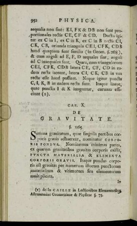Cap. X. De Gravitate