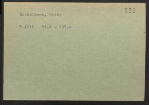 Bockelmann, Fritz