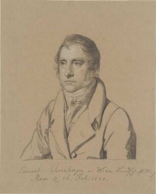 Bildnis Schönberger, Lorenz Adolf (1768-1846), Maler, Graphiker