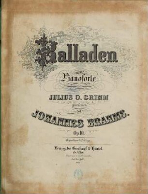 Balladen für das Pianoforte : op. 10