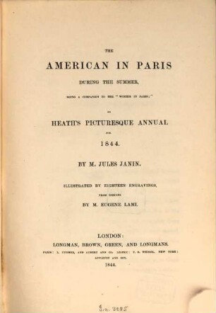 Heath's picturesque annual. 1844