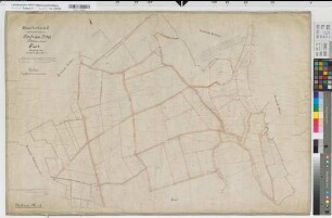 Beckum (Balve), Teilung der Gemarkung Beckum, Bl.1 Brouillonkarte II Beckum Flur 1