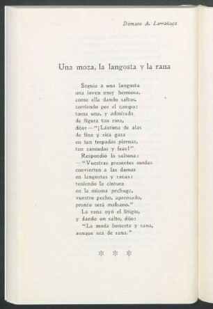 Una moza, la langosta y la rana