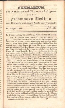 14. August 1837. No 16.