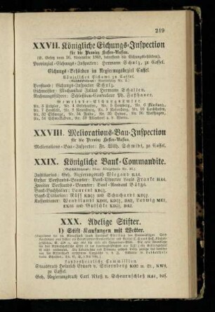 Meliorations-Bau-Inspection für die Provinz Hessen-Nassau