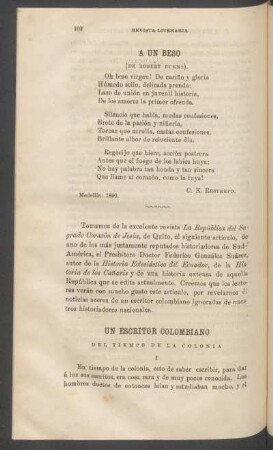 Un escritor colombiano del tiempo de la colonia