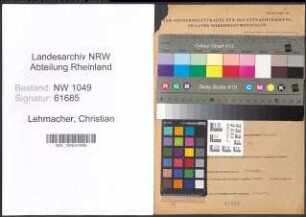Entnazifizierung Christian Lehmacher , geb. 07.05.1884 (Gastwirt)