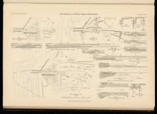 Hafen Rügenwaldermünde: Lagepläne, Details (aus: Atlas zur Zeitschrift für Bauwesen, hrsg. v. Ministerium der öffentlichen Arbeiten, Jg. 65, 1915)