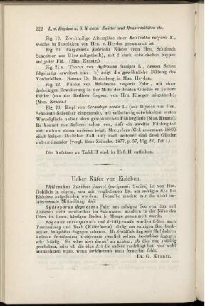 Ueber Käfer von Eisleben