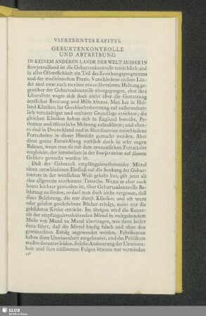 Vierzehntes Kapitel Geburtenkontrolle Und Abtreibung