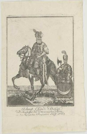 Bildnis des Achmet Effendi Basa