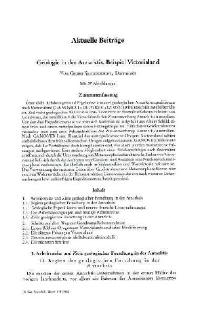 I. Aktuelle Beiträge