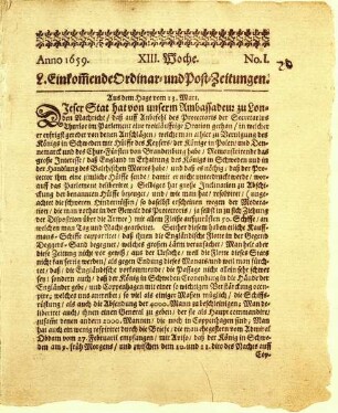 Georg Kormart gegen den Buchdrucker Timotheus Ritzsch wegen Herausgabe der Zeitungen