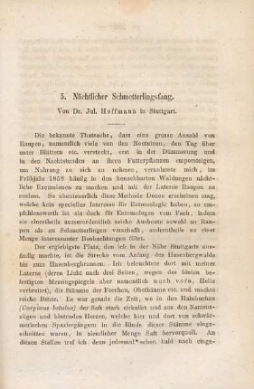 Nächtlicher Schmetterlingsfang