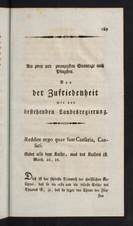 189-218, Am zwey und zwanzigsten Sonntage nach Pfingsten.