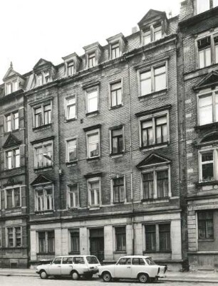 Dresden-Neustadt, Friedensstraße 4. Wohnhaus (um 1900). Straßenansicht