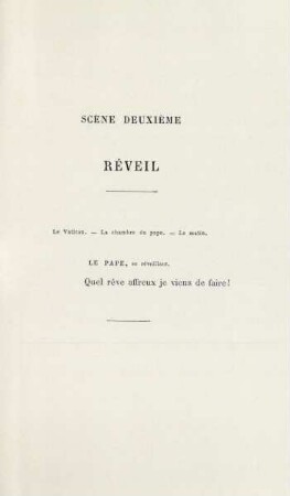 Scéne deuxième. Réveil