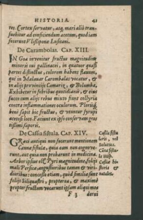 De Cassia fistula. Cap. XIV.