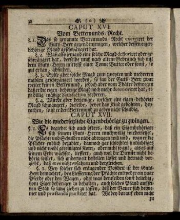 CAPUT XVII. Wie die wiedersetzliche Eigenbehörige zu zwingen