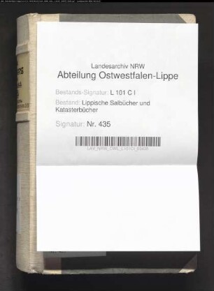 Salbuch des Amtes Sternberg von 1822, Bd. 4 (Duplikat)