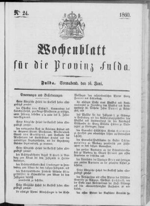 Nr. 24, Ausgabe vom 16. Juni 1860