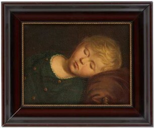 Porträt des Hermann Staudinger als schlafendes Kind