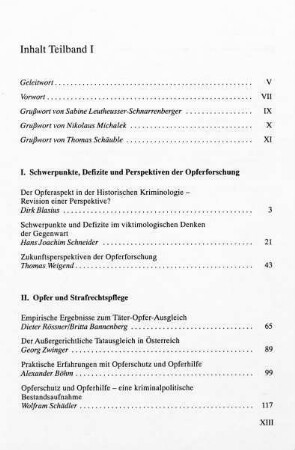 Inhalt Teilband I