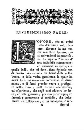 Reverendissimo Padre