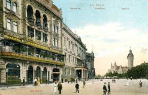 Leipzig: Café Bauer, Harmonie, Rossplatz, Rathaus