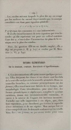 Notions élémentaires.