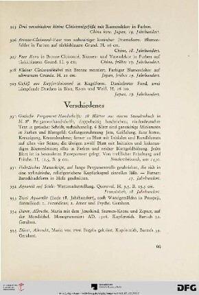 Verschiedenes (Nr. 930-954)