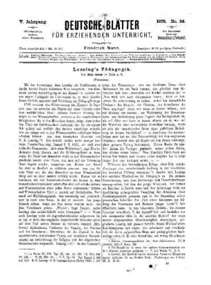 Lessing's Pädagogik : (Fortsetzung)